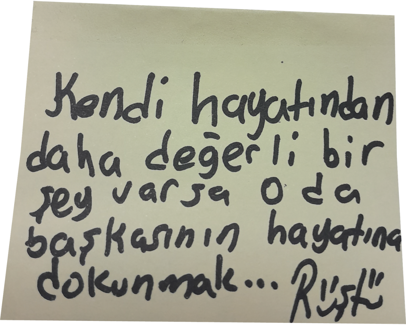 Post-it Rüştü
